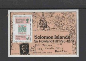 SOLOMON ISLANDS #396 1979 SIR ROLAND HILL MINT VF NH O.G S/S