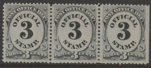 U.S. Scott #O49 Official Stamp - Mint NH Strip of 3