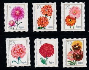 Germany DDR # 1670-1675, Flowers, Mint NH, 1/2 Cat.