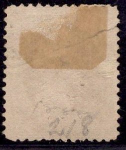 US Stamp #218 90c Purple Perry USED SCV $225