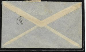 AAMER-55 PARAGUAY 1942 OLD COVER TO ARGENTINA 10Gs x2 FLAG+ 7GSX1 regular 