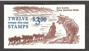 US UNEXPLODED Booklet # BK152 , Jack London , VF OG NH - I Combine S/H 