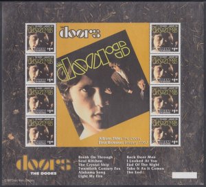 ST VINCENT Sc #2508.1 MNH PART SET - SHEET of 8 - THE DOORS ALBUM COVER