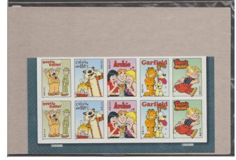 U.S. Scott #4467-4471 Sunday Funnies - USPS Package - MNH Plate Block of 10