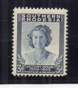 Southern Rhodesia 1947 Early Issue Fine Mint Hinged 3d. NW-199748 