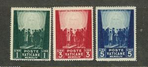 VATICAN 99-101 COMPLETE SET MNH VF