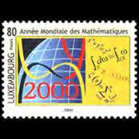 LUXEMBOURG 2000 - Scott# 1025 Mathematics Set of 1 NH