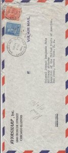 1941, Chicago, IL 5c & 10c Prexies, Airmail, #10, See Remark (35993)