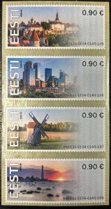 Estonia 2020 Visit to Estonia views architecture lighthouse set of 4 stamps MNH