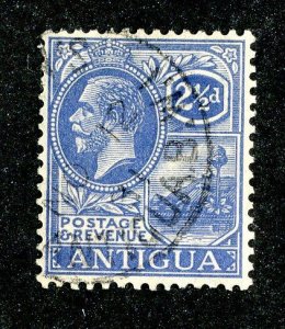 1927 Antigua Sc.# 49 used cv $5 ( 9704 BCXX )