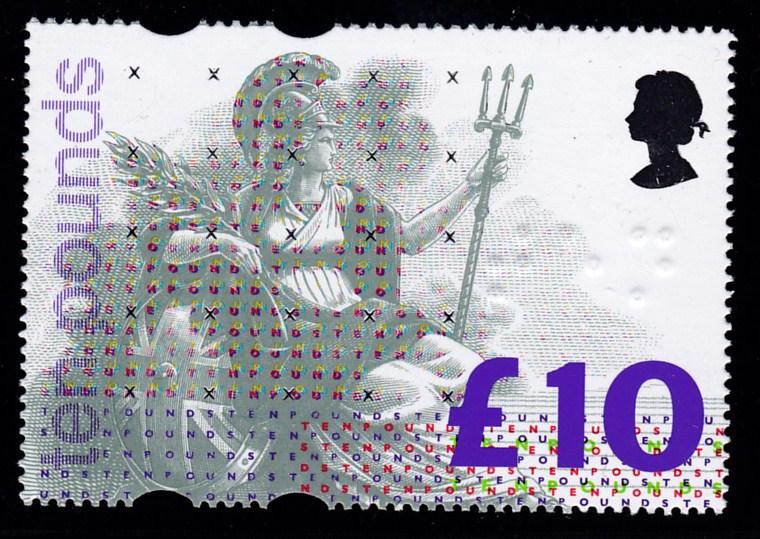 Great Britain 1993 Scott 1478, S.G.1658 10 pound Definitive Hi-Value Pristine NH