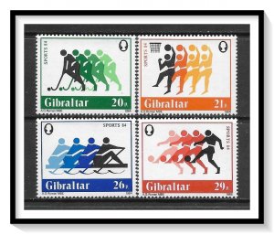 Gibraltar #461-464 Field Hockey Set MNH