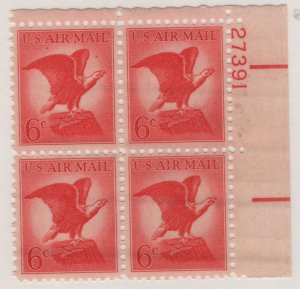 C67 6c Eagle 27391 UR Plate Block