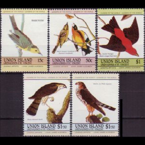 ST.VINCENT-UNION 1985 - Scott# 186a/89b Birds 15c-$1.5 NH