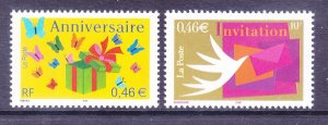 France 2888-89 MNH 2002 Invitation Set of 2 Very Fine