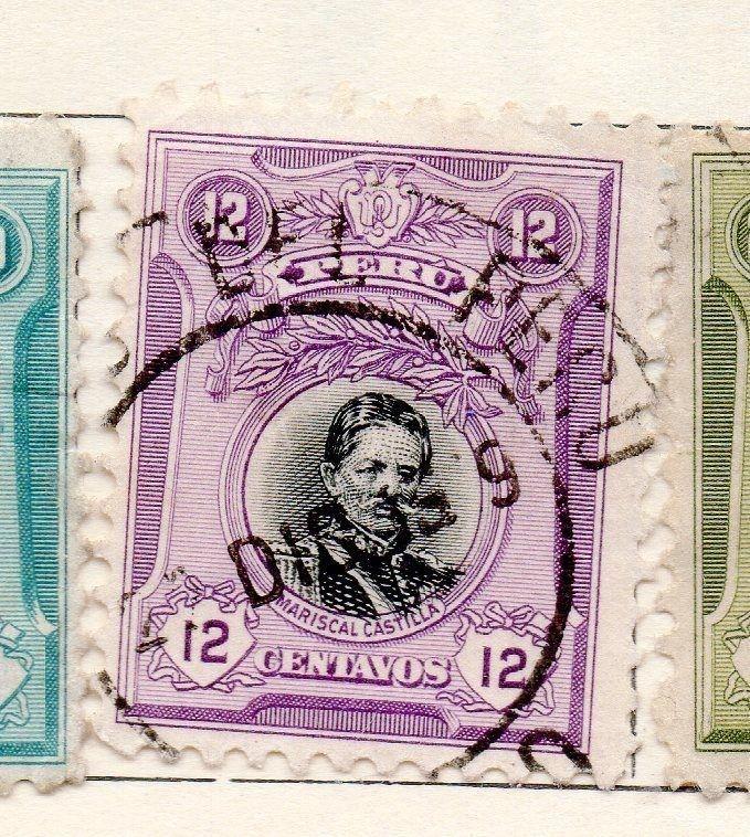 Peru 1918 Early Issue Fine Used 12c. 170597