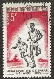 Dahomey 175, used, CTO.  1963.  sports.  (D328)