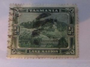 Tasmania Australia SC #86 LAKE  MARION  used stamp