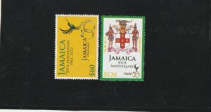 Jamaica  1104-05  MNH  Independencia  50th  Anniv.  set 2