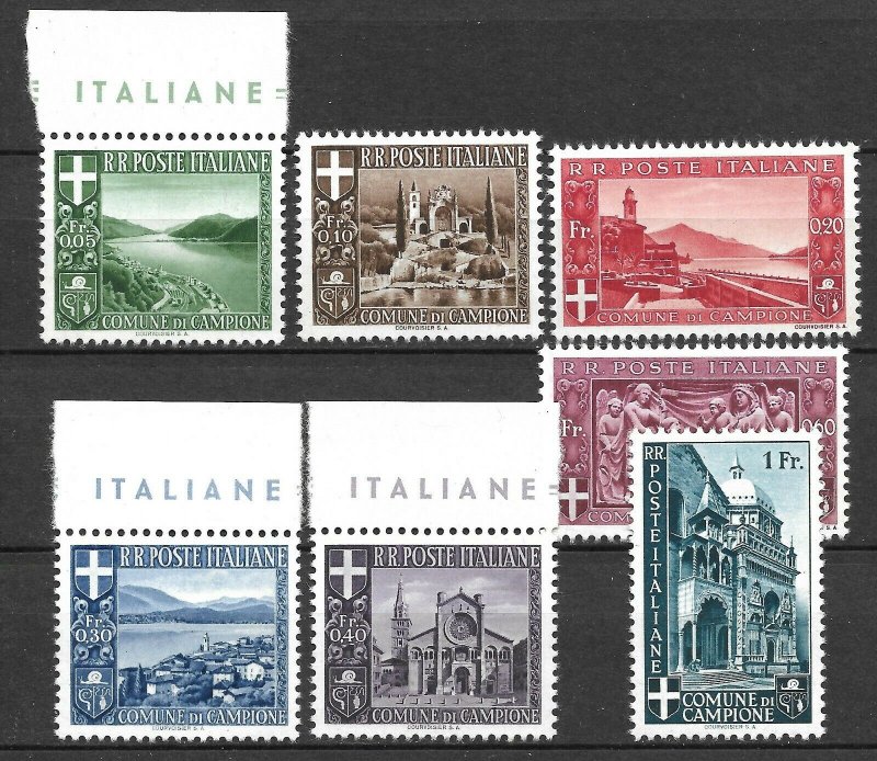 Doyle's_Stamps: Local Issues -- Italian City of Campione Commemorative Issue Set