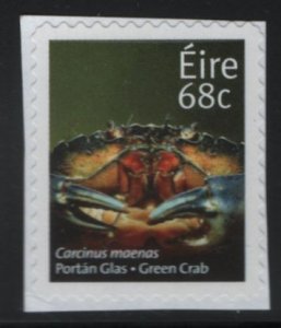 Ireland 2014 used Sc 2041 68c Green crab, on piece