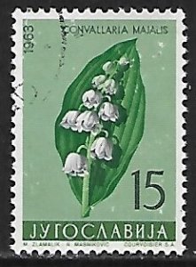 Yugoslavia # 689 - Lily of the Valley - used....{Gn13}