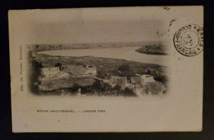 1903 Kati French Sudan to Castelnau-le-Lez France Fort Medina Postcard Cover