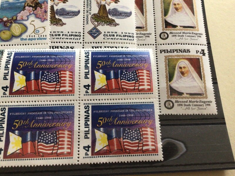Philippines blocks mint never hinged stamps A13425