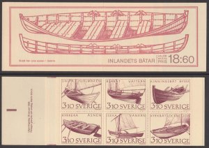 SWEDEN - 1988 SHIPS & BOAT - STAMP BOOKLET MINT NH