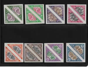 Lithuania 1932-33,Air Mails Imperf Blocks & Pairs,Sc C47-C70,VF-XF MNH**OG HCV