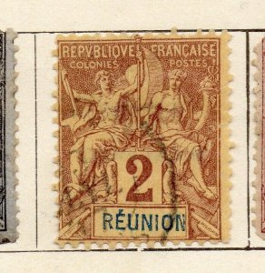 Reunion 1892 Early Issue Fine Used 2c. NW-116229
