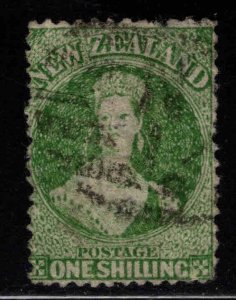 New Zealand Scott 20 wmk 6 Deep Green 1863 Chalon head iperf 13 CV $400