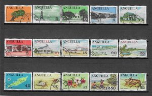 ANGUILLA 1967/68 SG 17/31 USED