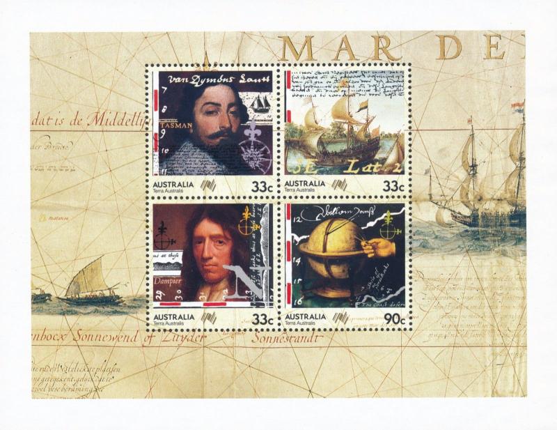 Australia MINT Mini Sheet XF NH = Terra Australis Presentation 1985 Folder