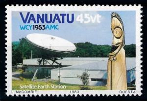 [65053] Vanuatu 1983 Space Travel Weltraum Earth Station From Set MNH