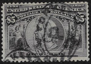 US 245, Used. $5.00 Colombian.  Nice Margins.  Free Insured Shipping!