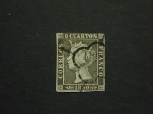 Spain Classics 1850 Edifil 6 Cuartos Used Canceled