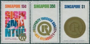 Singapore 1973 SG189-192 Prosperity (3) MNH