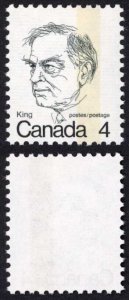 Canada Unitrade 589var 4c Error Only One Tag Band MNH