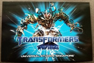 *FREE SHIP Singapore Universal Studios Transformers 2012 Movie (postcard MNH