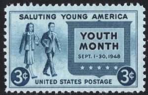 SC#963 3¢ Youth Month Single (1948) MNH