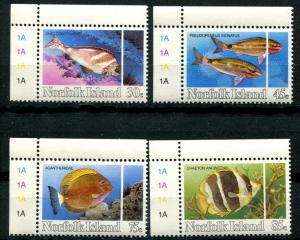 Norfolk Isl. 339-42 MNH 1984 Reef Fish