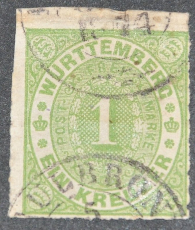 DYNAMITE Stamps: Wurttemberg Scott #47 – USED