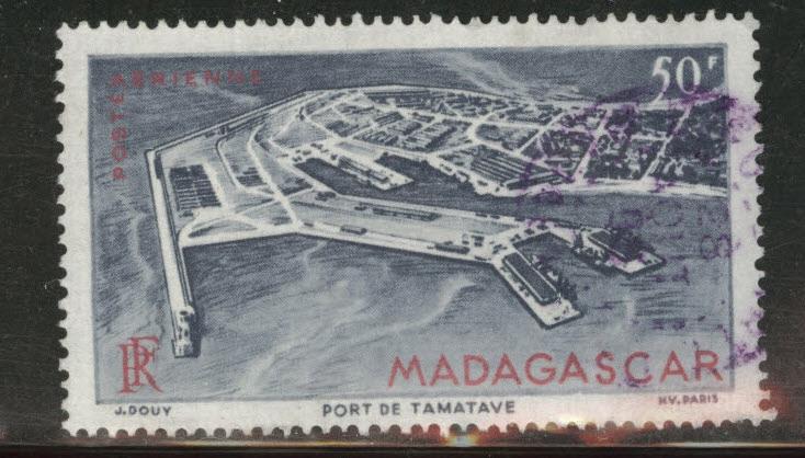 Madagascar Malagasy Scott C51 used  airmail 1946