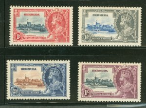 Bermuda #100-103 Unused Single (Complete Set)