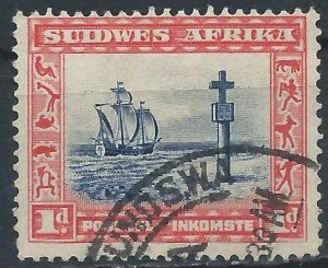 South West Africa 1931 - 1d Afrikaans - SG75 used