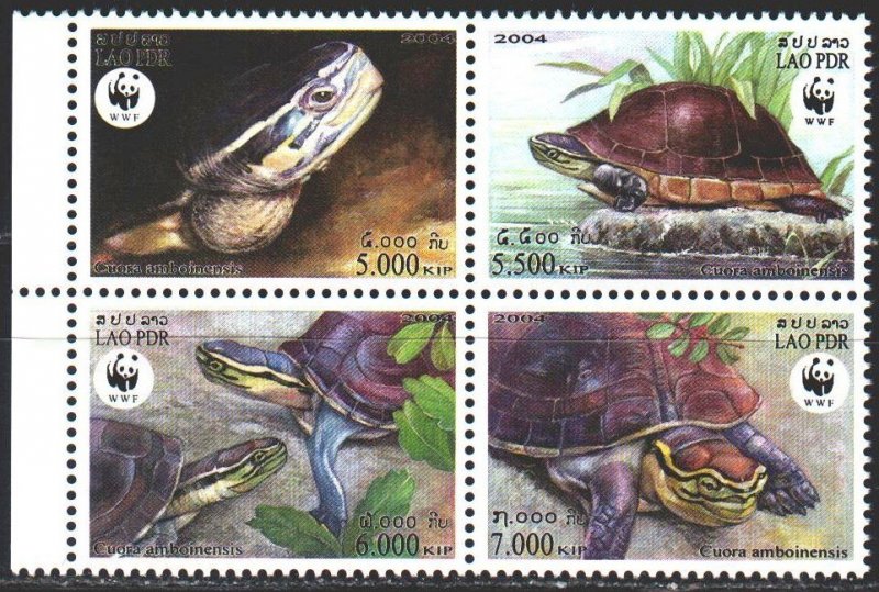Laos. 2004. 1927-30. WWF, aquatic turtles. MNH.