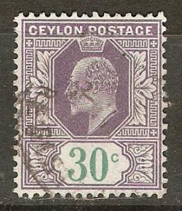 Ceylon 188 SG 285 Used VF 1905 SCV $3.50