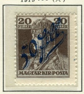 HUNGARY; 1919 YUGOSLAV Occ. Temesvar surcharged Mint hinged 50f. value