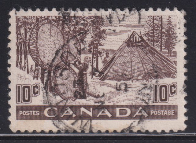 Canada 301 Drying Animal Hides 1950